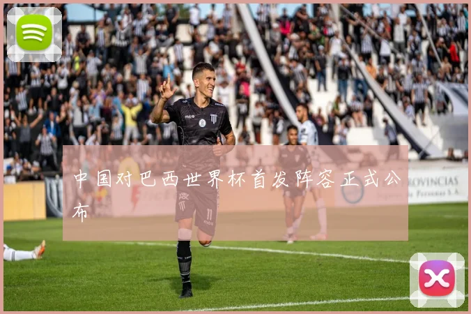 中国对巴西世界杯首发阵容正式公布